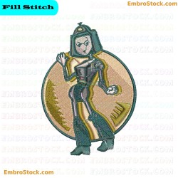 Robot Embroidery Design 12