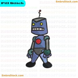 Robot Embroidery Design 16