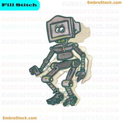 Robot Embroidery Design 3