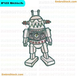 Robot Embroidery Design 5