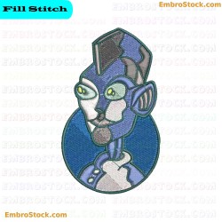 Robot Embroidery Design 8