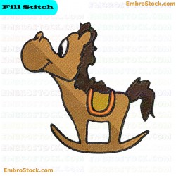 Rocking Horse Embroidery Design 10