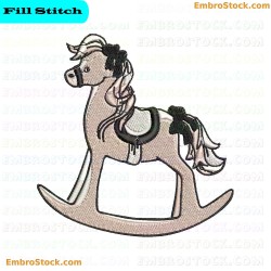 Rocking Horse Embroidery Design 2