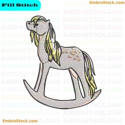 Rocking Horse Embroidery Design 5