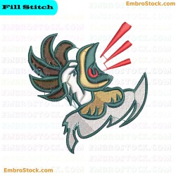 Rooster Embroidery Design 10