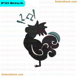 Rooster Embroidery Design 18