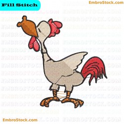 Rooster Embroidery Design 1