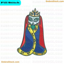 Royal Alien Embroidery Design 11