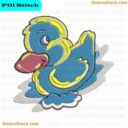 Rubber Duck Embroidery Design 1