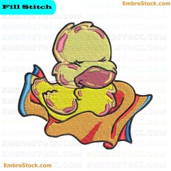 Rubber Duck Embroidery Design 5