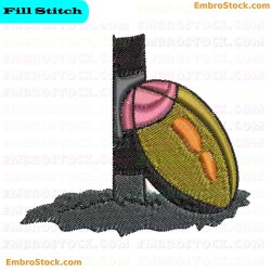 Rugby Ball Embroidery Design 4