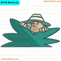 Safari Hat Embroidery Design 1