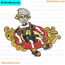 Sailor Kid Embroidery Design 6