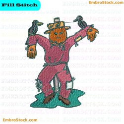 Scarecrow Embroidery Design 9