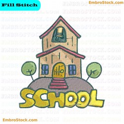 School Embroidery Design 1