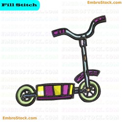 Scooter Embroidery Design 69