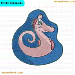 Sea Creature Embroidery Design 6