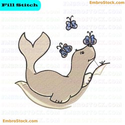 Seal Embroidery Design 1