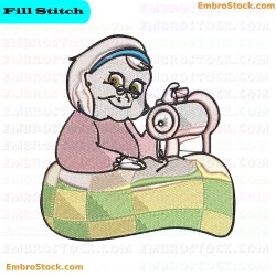 Sewing Granny Embroidery Design 3