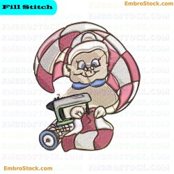 Sewing Granny Embroidery Design 4