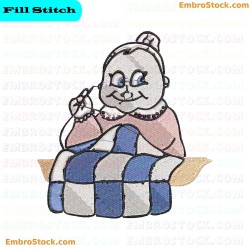 Sewing Granny Embroidery Design 5