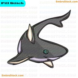 Shark Sharks Embroidery Design 1