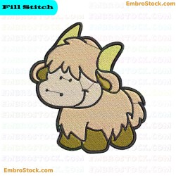 Sheep Embroidery Design 10