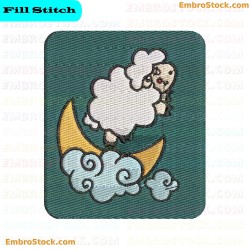 Sheep Embroidery Design 13