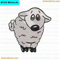 Sheep Embroidery Design 8