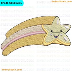 Shooting Star Embroidery Design 11