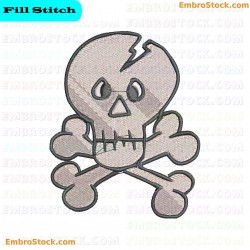 Skull And Crossbones Embroidery Design 5