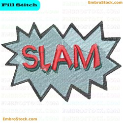 Slam Embroidery Design 21