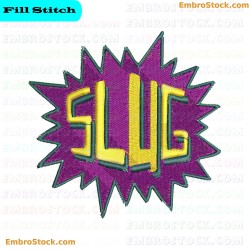 Slug Embroidery Design 23