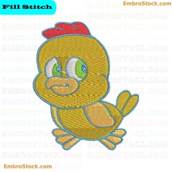 Small Bird Embroidery Design 2