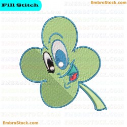 Smiling Clover Embroidery Design 17