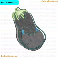 Smiling Eggplant Embroidery Design 4