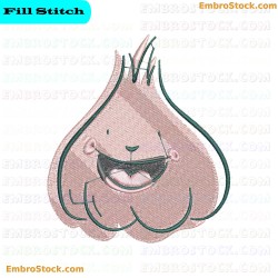 Smiling Garlic Embroidery Design 8