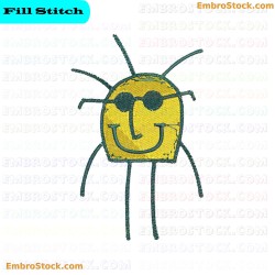 Smiling Sun With Sunglasses Embroidery Design 19