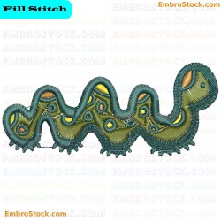 Snake Embroidery Design 11