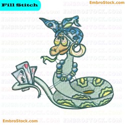 Snake Embroidery Design 2