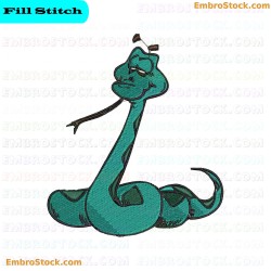 Snake Embroidery Design 9