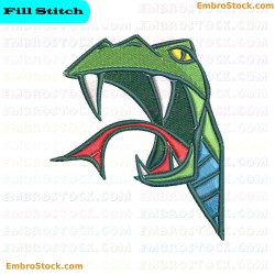 Snake Head Embroidery Design 18