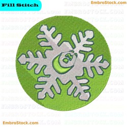 Snowflake Embroidery Design 1