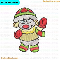 Snowman Character For Kids Embroidery Design 13