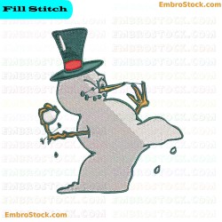 Snowman Embroidery Design 10