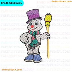 Snowman Snowman Embroidery Design 14