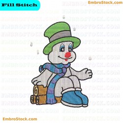 Snowman Snowman Embroidery Design 17