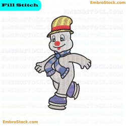 Snowman Snowman Embroidery Design 18