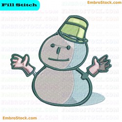 Snowman Snowman Embroidery Design 1