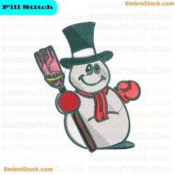 Snowman Snowman Embroidery Design 7